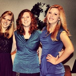 Michael Kors blue cocktail dress